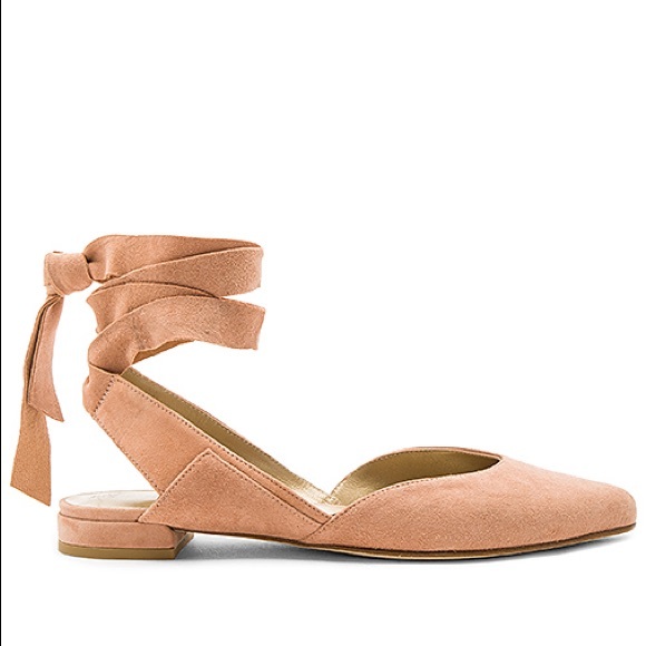 Stuart Weitzman Shoes - Stuart Weitzman supersonic wrap flats suede 7.5